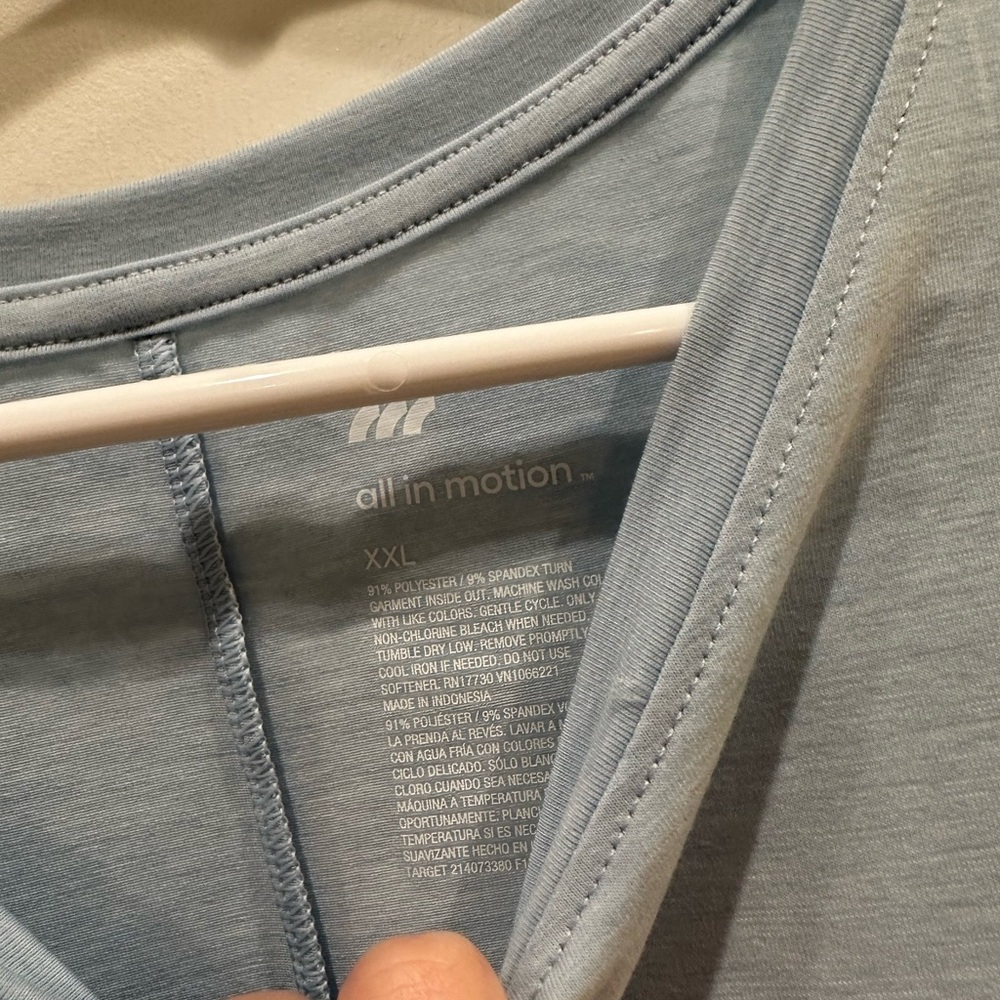 Target Light Blue Muscle Tee - Picture 3 of 4